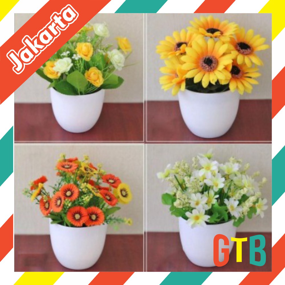 ❤️GTB❤️ POT BUNGA &amp; TANAMAN BUNGA PLASTIK DEKORASI RUMAH TANAMAN HIAS IMPORT MURAH R164 R165 R166 R167