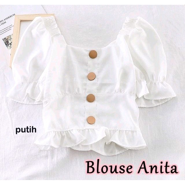 BLOUSE ANITA - Blouse wanita LAURA - ANITA Hk-21(COD) allsize fit to L-2