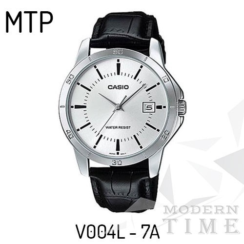 Casio Original MTP-V004L / V004GL (Jam Tangan Kulit Pria)