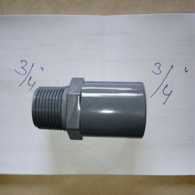 Sok Drat 3/4inc x pipa 3/4inc / SDL pipa 3/4"