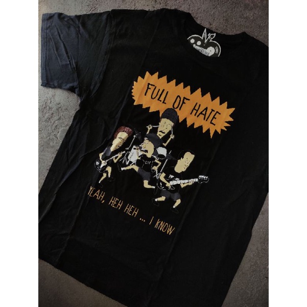 Kaos Band Hardcore Original Full Of Hate x Krowmusicdealer