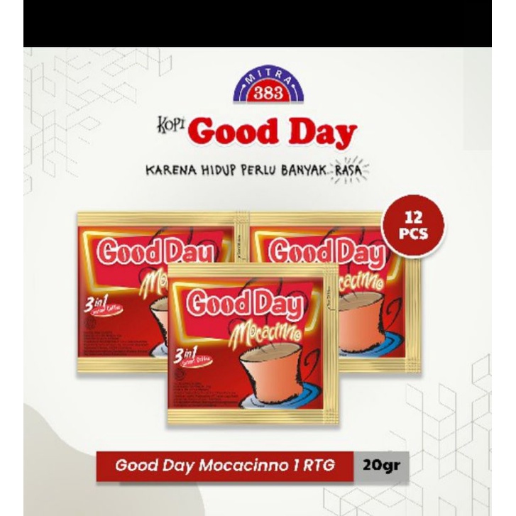 

kopi Good Day 1 renceng 12 sst