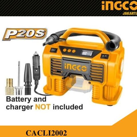 KOMPRESSOR ANGIN CORDLESS 20V POMPA BAN BATERAI INGCO CACLI2002