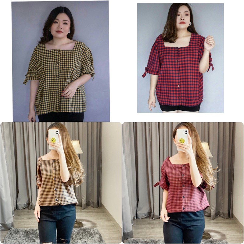 atasan jumbo wanita / bigsize blouse / K 495