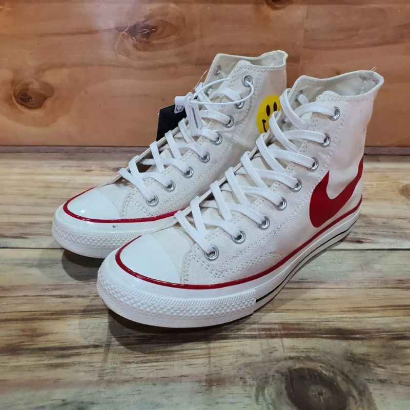 SEPATU CONVERSE 70S HI SMILE TRUE WHITE PREMIUM BNIB