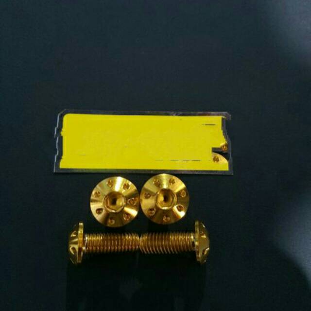 BAUT PROBOLT DISC BINTIK WARNA KUNING EMAS GOLD