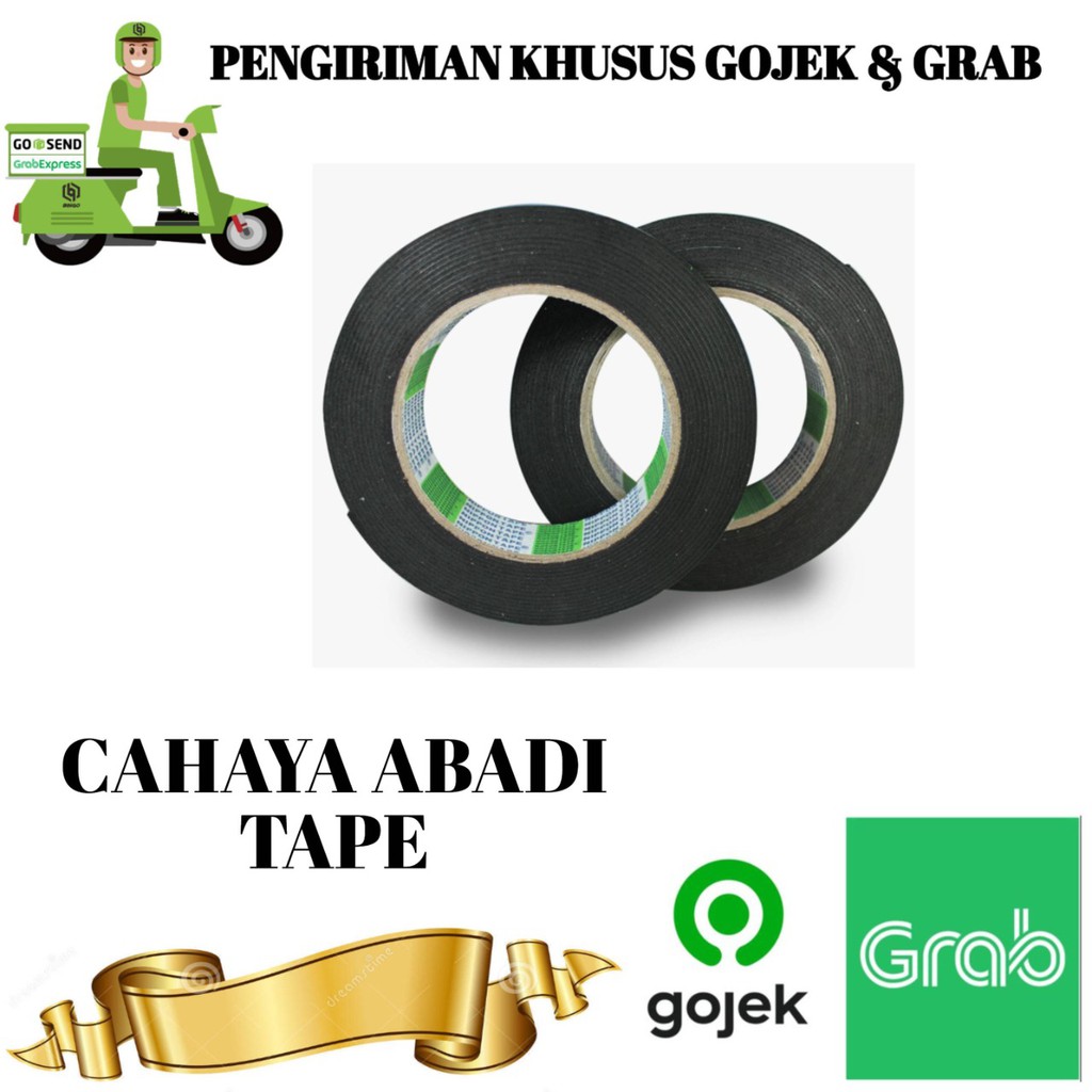

1 BOX DOUBLE FOAM TAPE NIPPON HIJAU 24 MM X 5 YARD