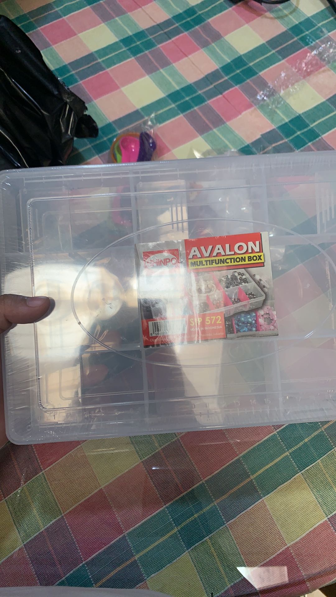 Lysashop - Kotak Penyimpanan Aksesoris Bersekat/kotak Serbaguna/tempat Simpan Multifungsi