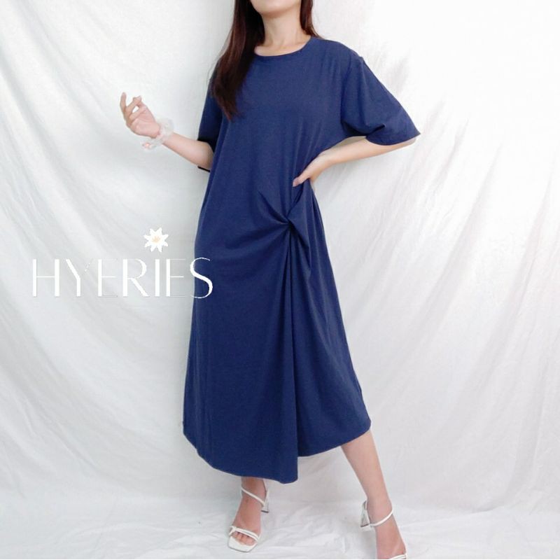 HYERIES SCOUT Dress / Dress Korea / Dress Casual / Loose Maxi Dress Oversize / Dress Panjang Jumbo