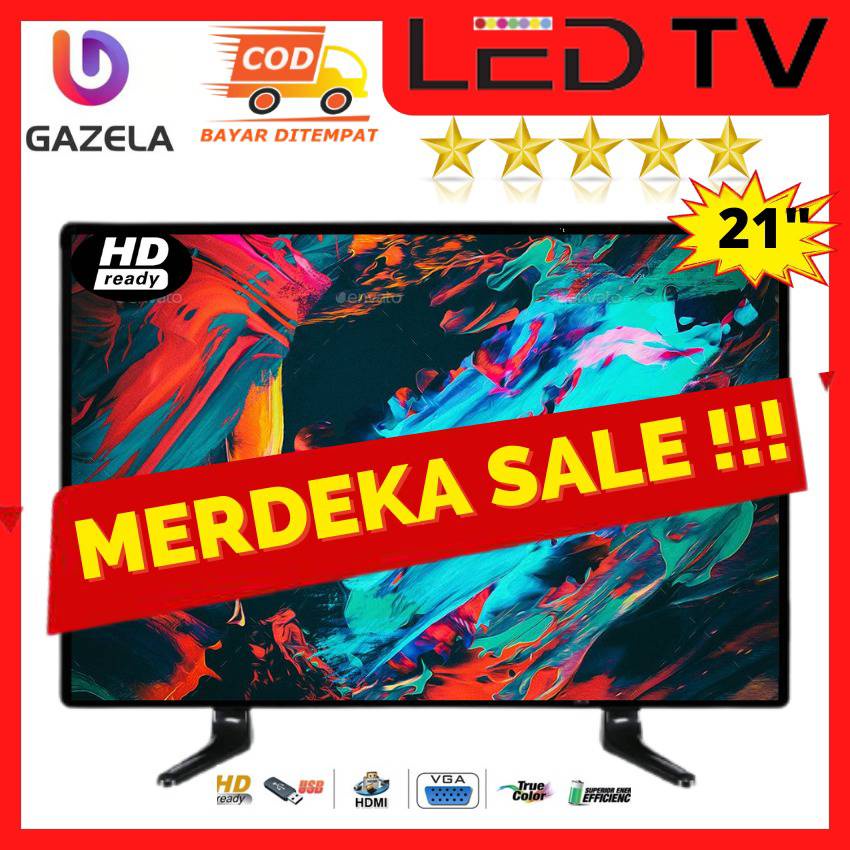 TV Gazela Full Layar 21 inch HD (2A21)