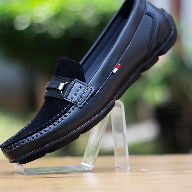 (NEW STOCK) (SANITEC) SEPATU MOCCASINS LOAFERS SLIP ON PRIA KEREN MURAH TERBARU BERKUALITAS BERGARAN