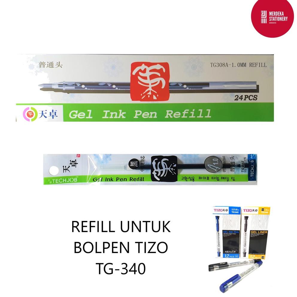 

[KODE ZMJPL] (ISI 24)Refill/Isi/Tinta pulpen/bolpen/ballpen Tizo TechJob TG308A 1.0 untuk pulpen TG340/TG-340