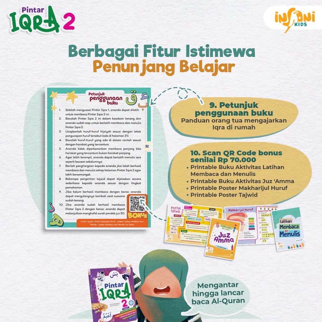 Buku Boardbook Pintar Iqra 2 - Gema Insani 100% Original