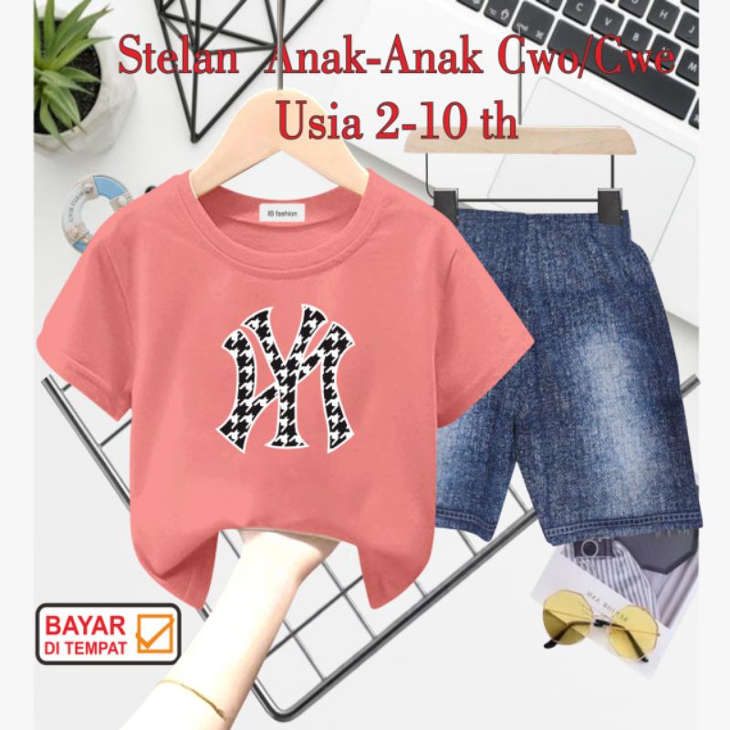 ((IB))SETELAN ANAK2 UNISEX SEMI JEANS/MY DIGITAL SABLON