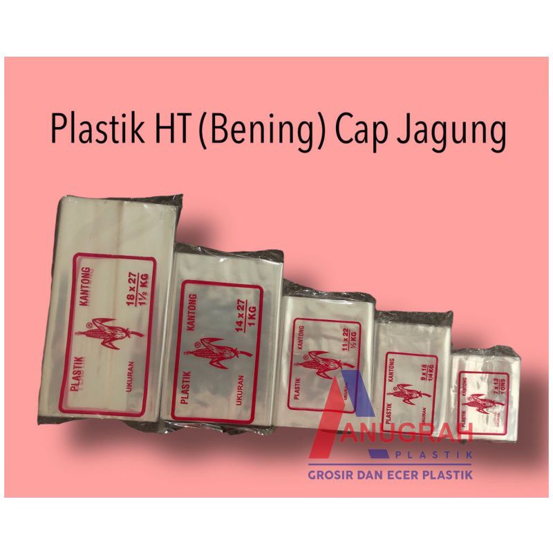 Plastik PP MURAH Plastik PP Merk Jagung Uk 11x22 (1/2kg)