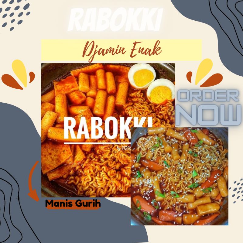 

Rabokki Tapoki Tteokbokki Kue Beras Manis Gurih Medan