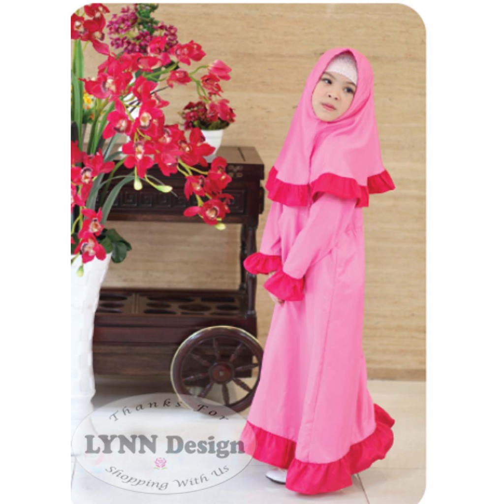 Setelan Gamis Muslim anak set Premium by Lynn Design