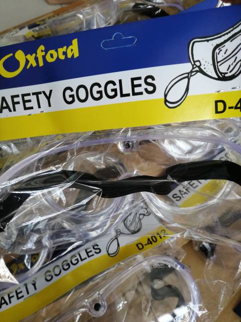 Kacamata anti virus oxford Safety goggles warna bening