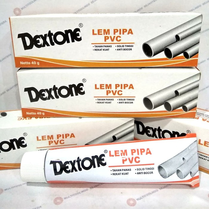 Lem Pipa Dextone Tube 40 Gram Untuk Sambungan Pipa Keran Air PVC Rucika Wavin Power Fitting Drat dll