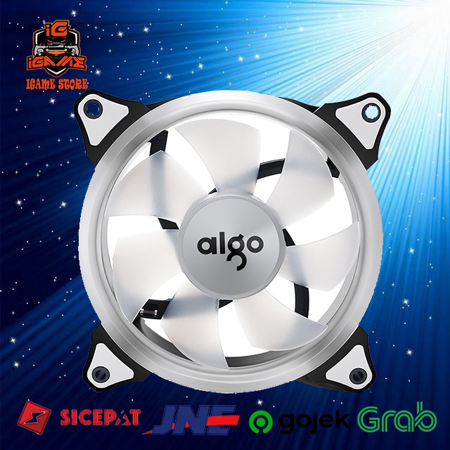 AIGO Darkflash Ring 12 cm White LED Case Fan Putih NAMPOL GAN