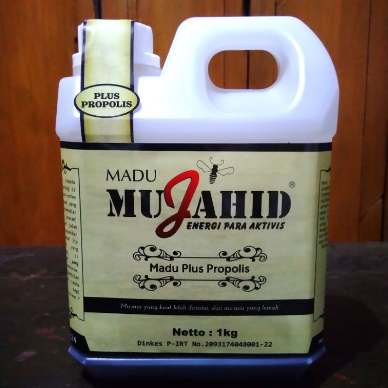 

madu asli plus propolis mujahid 1 kg
