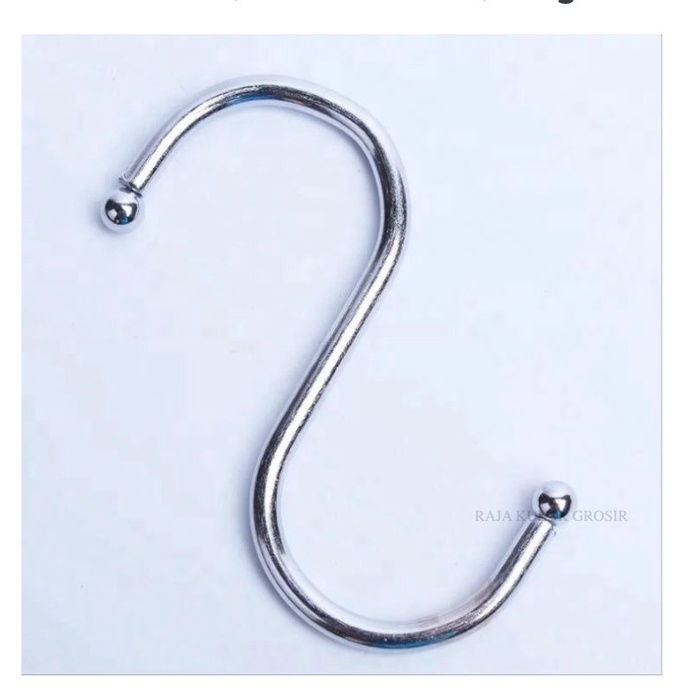 Gantungan Huruf S Besi Crome / Letter S Chrome / Pengait Besi S BESAR