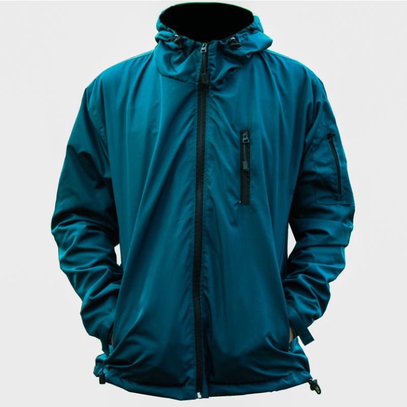 Jaket Tad Polos Murah / Jaket Gunung / Jaket Outdor Pria | Jaket Motor Harian | Jaket Couch-JAKET TAD (PETROL)