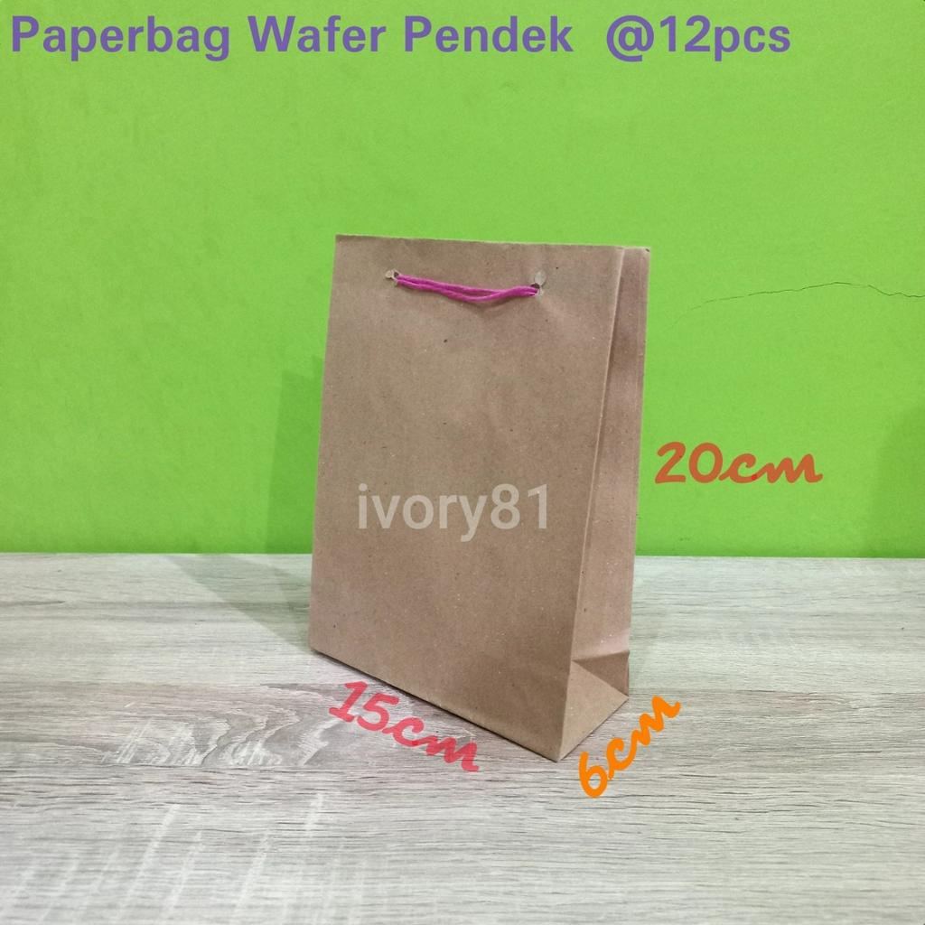 

Isi 12pc Paperbag wafer 15x20 polos lusinan / tas kertas motif batik 15 x 20 / tas kertas batik / paperbag