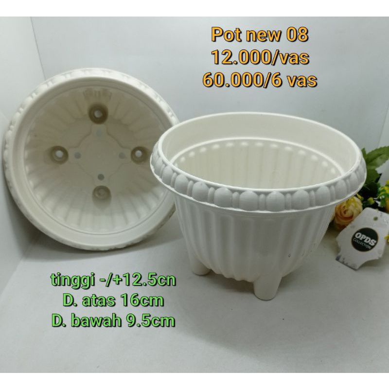 Vas plastik pot bunga plastik pot plastik new 08