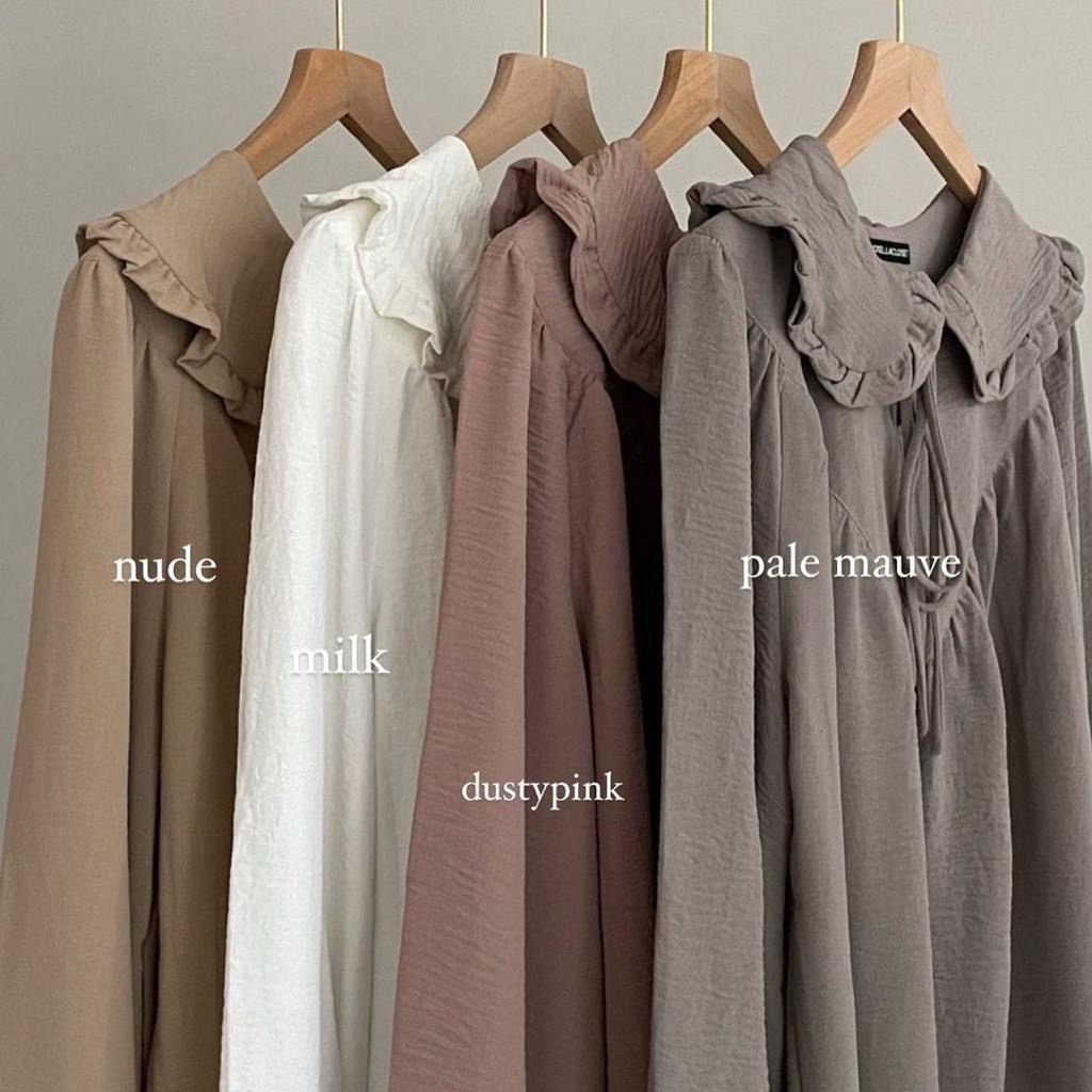 [Free Bross] Naja Blouse Crincle Premium / Atasan Polos Crincle
