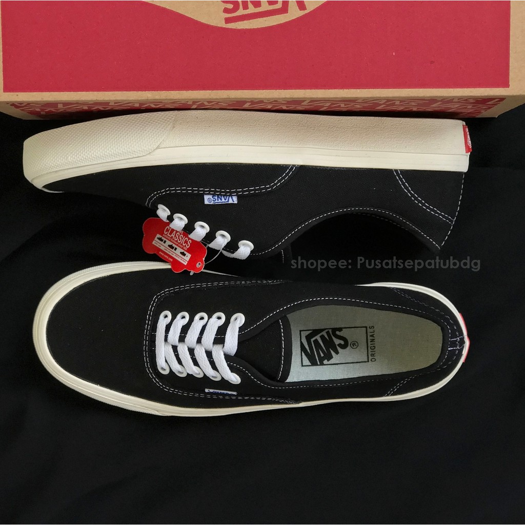 VANS AUTHENTIC OG BLACK WHITE BOX MERAH 37-43