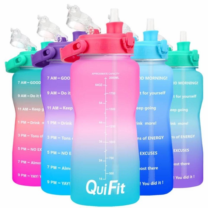 Quifit Motivational Bottle 2L 64Oz