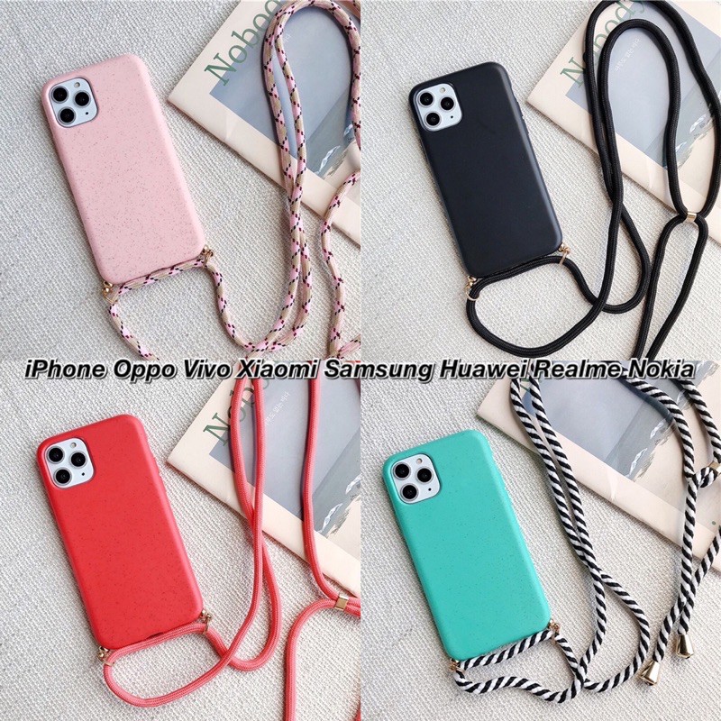 READY! Sling Case Lanyard Casing Strap Panjang All Phone Types Oppo A15 Realme 7 7i 7 6 5 3 2 Pro 5i