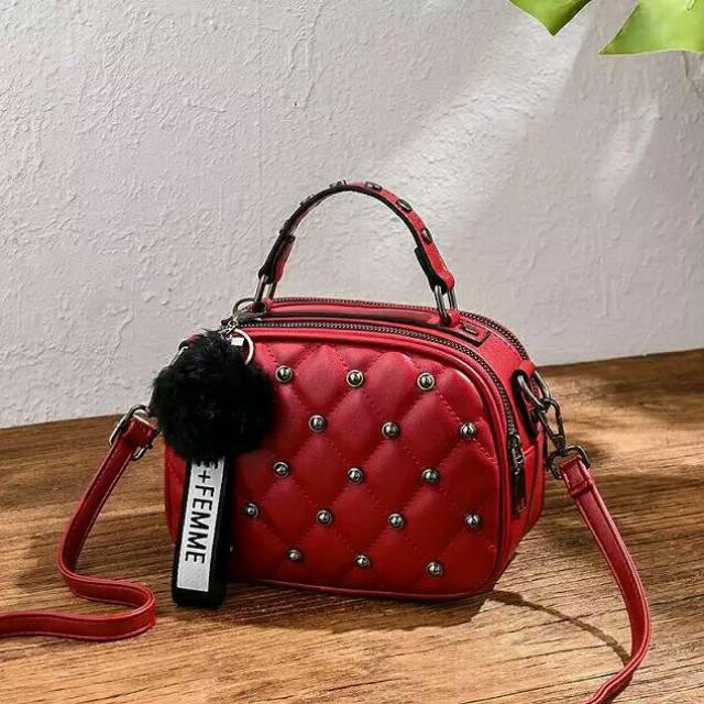 TAS SELEMPANG WANITA SOPHIE FAIRIESE T3036P3 ESMONIA LOPPER HARDWARE G A1D6 Handbag SERI TIM