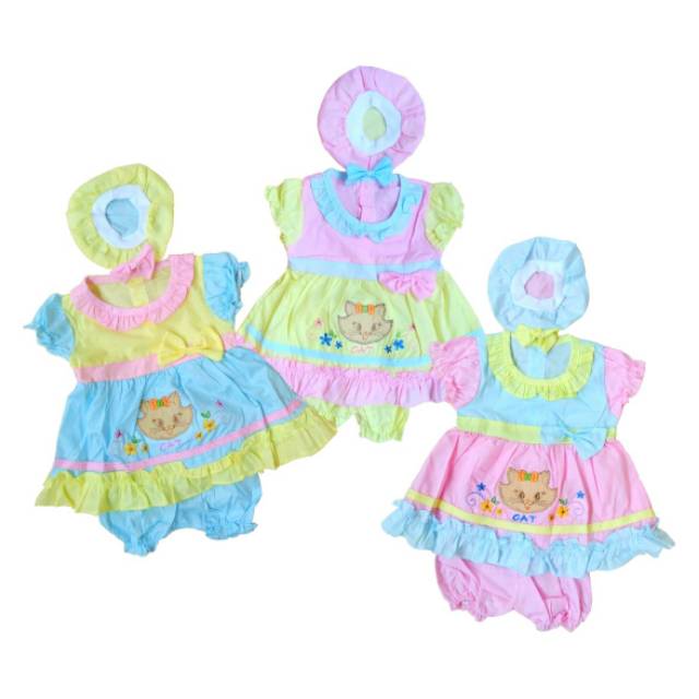 Baju Bayi Perempuan Dress Lucu Wanita Perlengkapan Bayi Baru Lahir Baby Newborn Murah Lucu