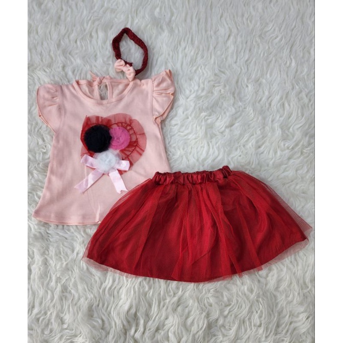 sofiebabyshop set atasan tutu + bandana