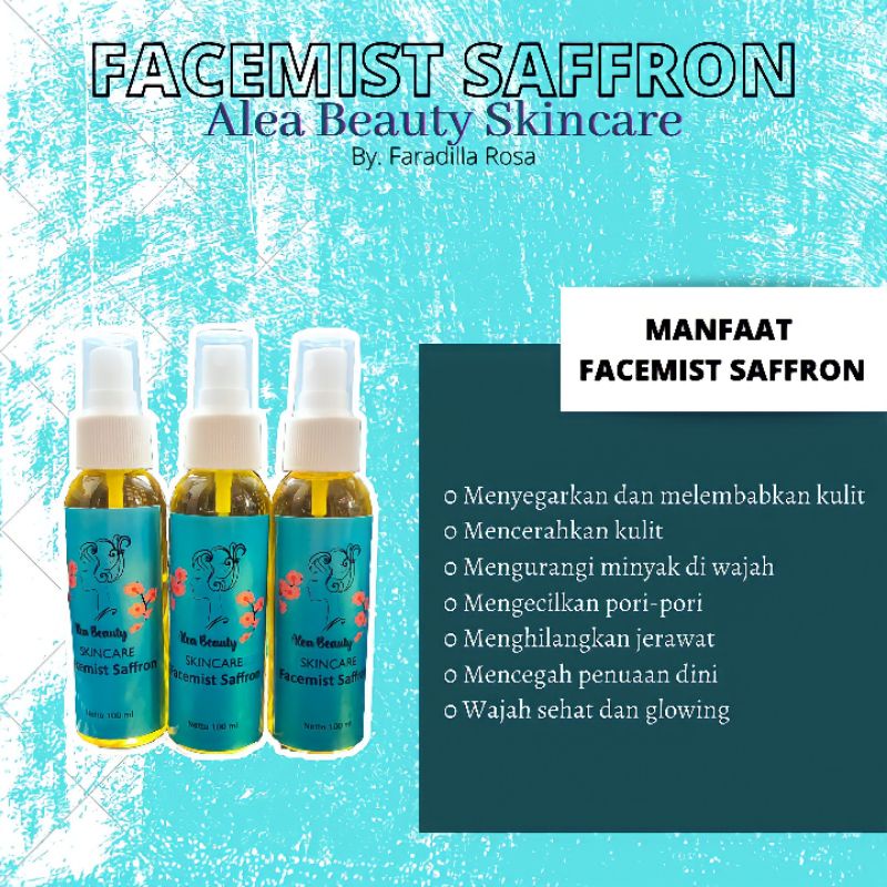 Facemist Saffron Alea Beauty Skincare