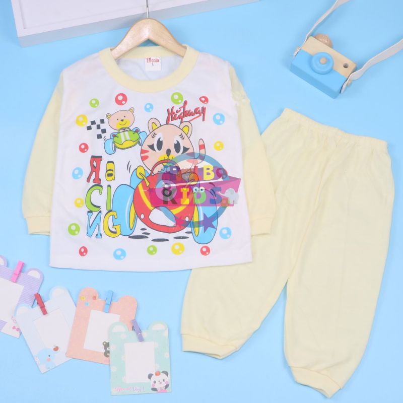 Baju Tidur Bayi Perempuan Laki Laki 0 12 Bulan Sleepsuit Unisex Karakter Kartun Lucu Bahan Premium