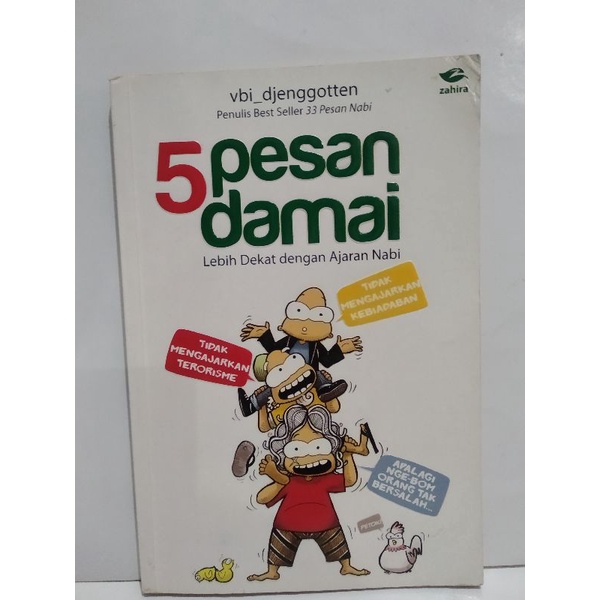 Komik islami untuk dewasa.  5 pesan damai. Lebih dekat dengan ajaran Nabi. Vbi Djenggoten. Preloved