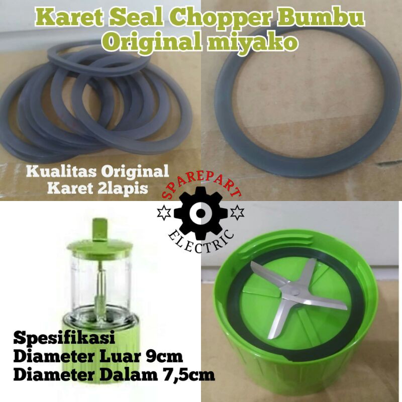 SEAL KARET WETMILL CHOPPER GELAS BUMBU BLENDER MIYAKO ORIGINAL