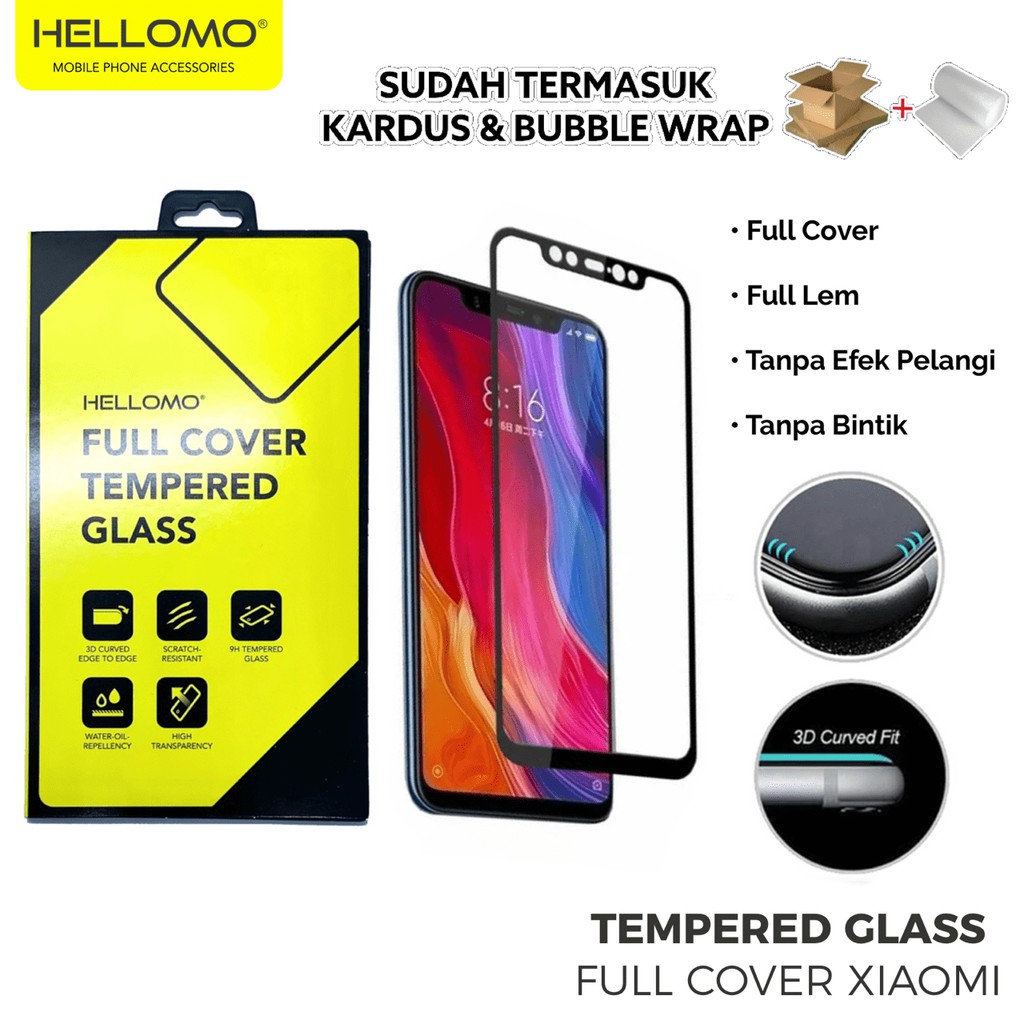 Tempered Glass 5D Xiaomi (Seri 2)  Redmi 4A 4X 5 PLUS 6A 6 PRO S2 Full Cover