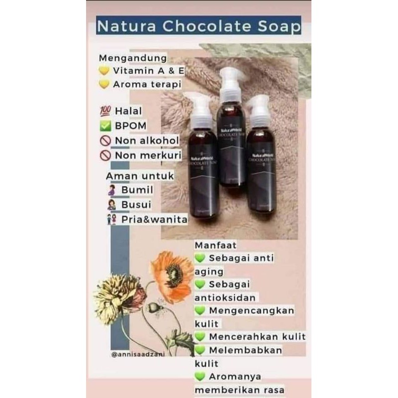 

natura chocolate soap