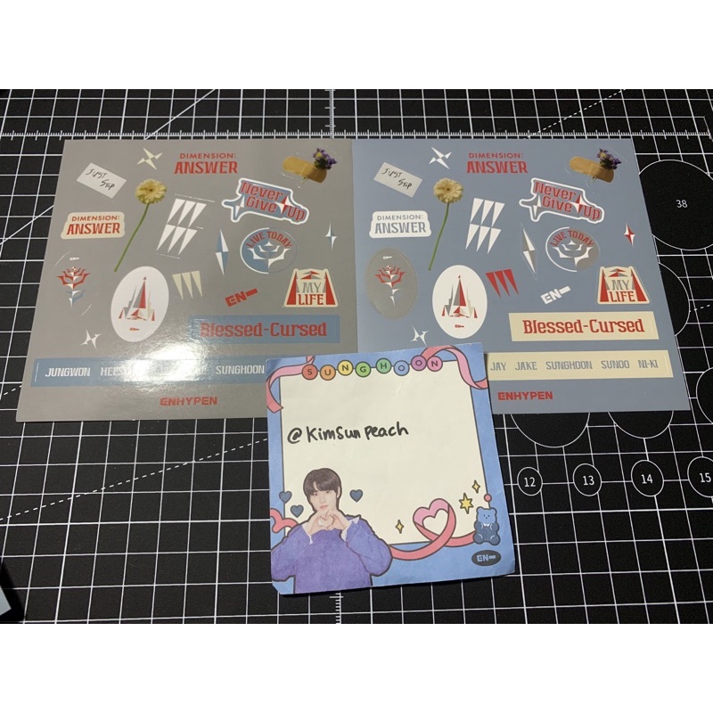 ENHYPEN DIMENSION ANSWER ALBUM STICKER YET NO