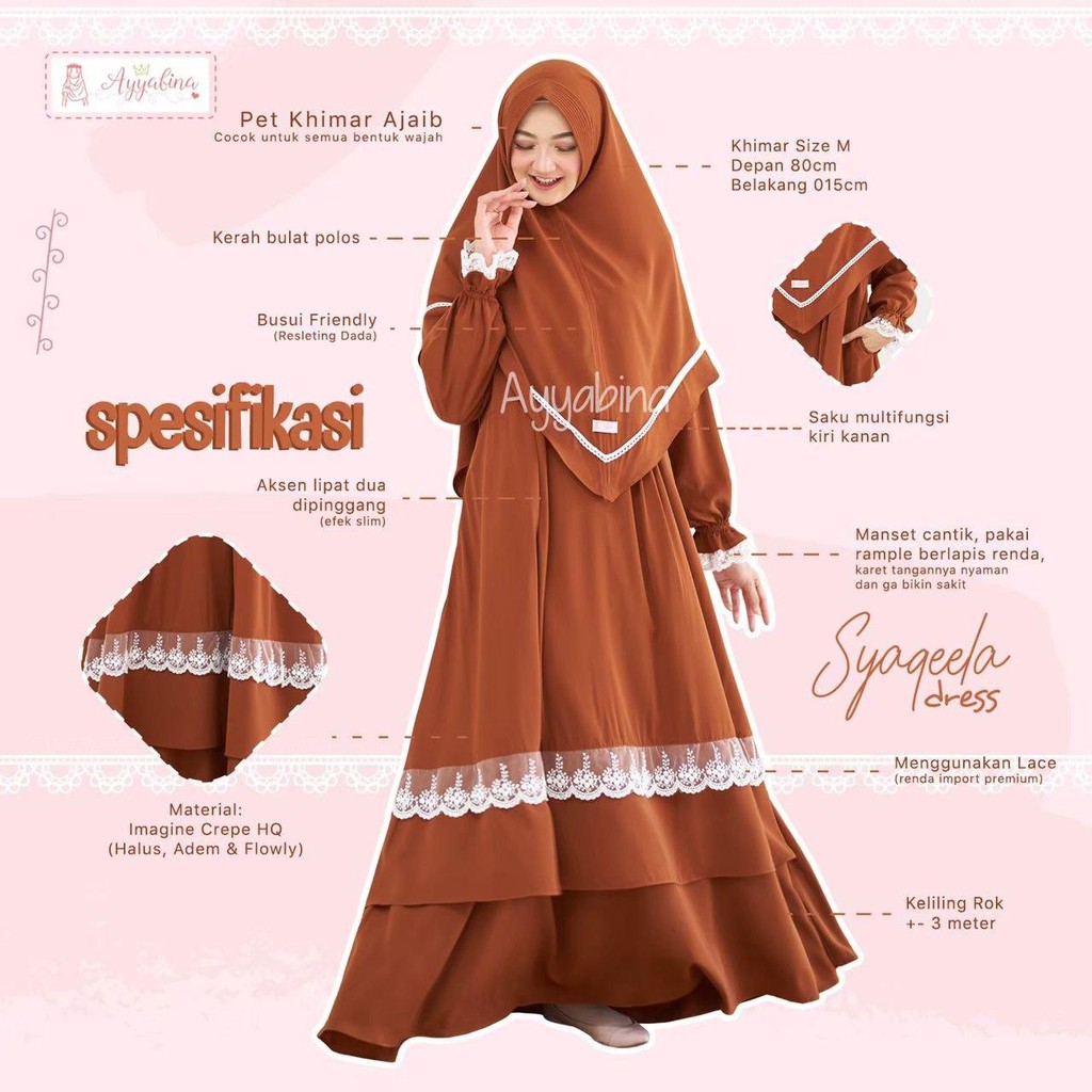 TERLARIS SYAQEELA DRESS (SET)