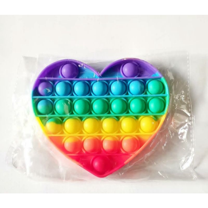 POP IT MAINAN ANAK VIRAL | DIAMETER 11-12 CM-Bentuk love