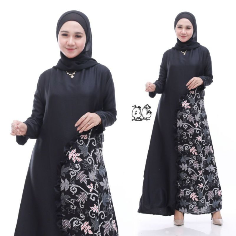 GAMIS KOMBINASI GAMIS MUSLIMAH ANAK MUDA TRENDY NEW MODEL GAMIS POLOS KIX BATIK ORI