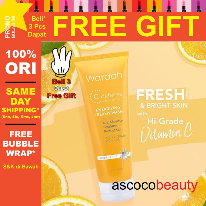 Wardah C-Defense Series | Serum Creamy Facial Face Wash Face Mist ✰ ascocobeauty ✰