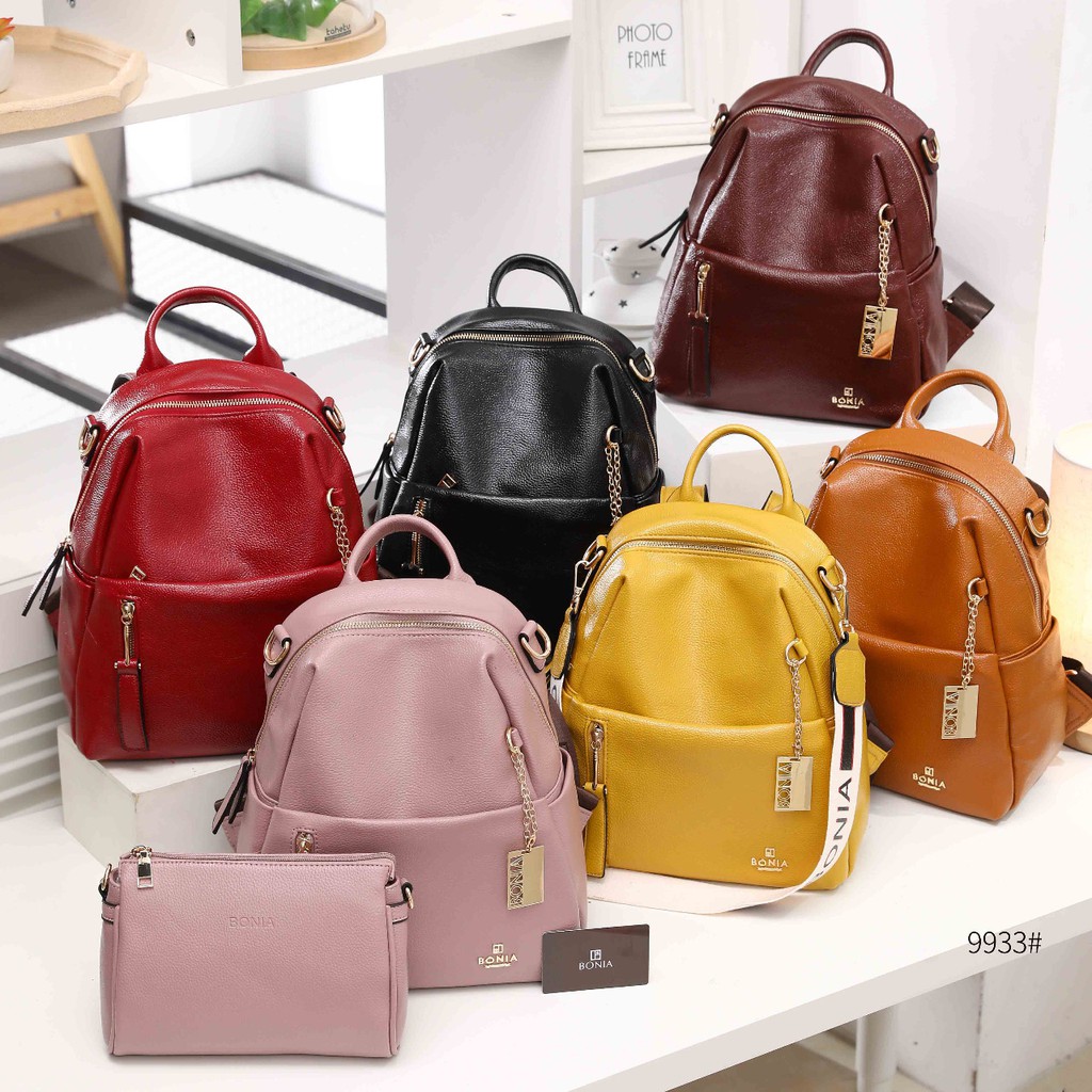Tas Backpack BONIA Shoulder With SlingBag 9933  JKL 79  batam impor original fashion branded reselle