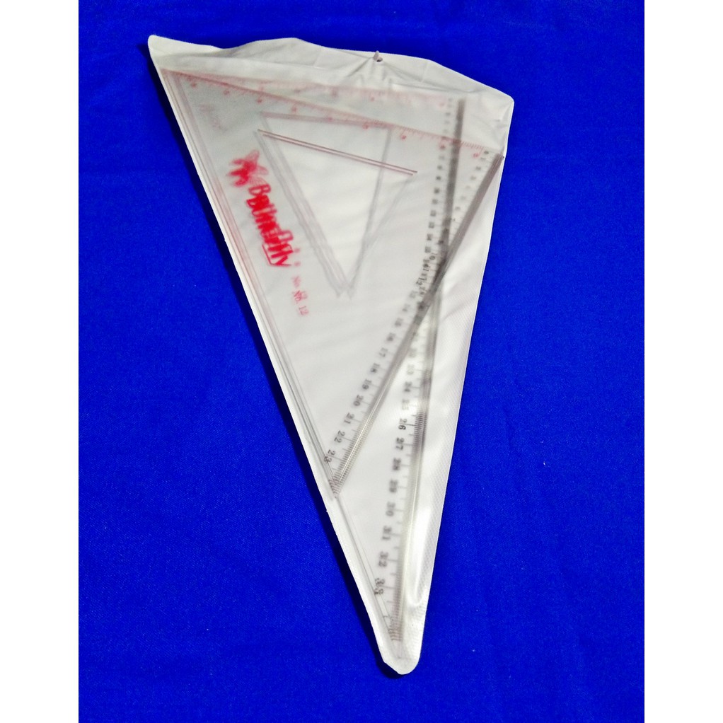 

Butterfly Penggaris Segitiga BT No.12 ( 1 Set - 2 Pcs )