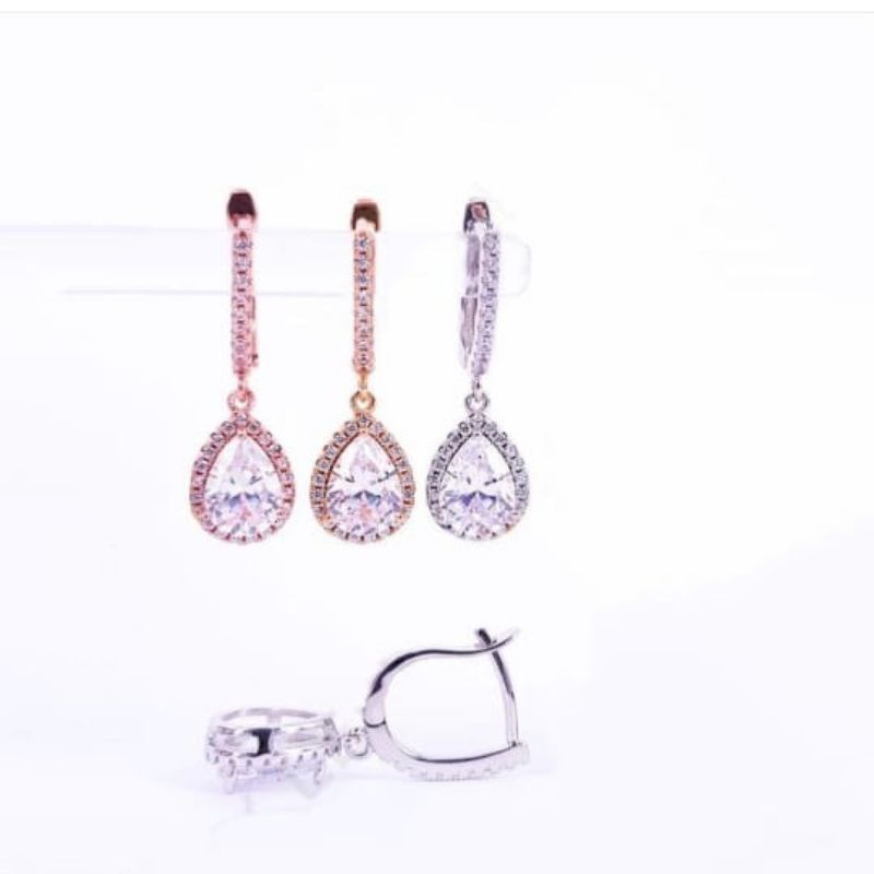 anting labu Wynn replika berlian lapis emas